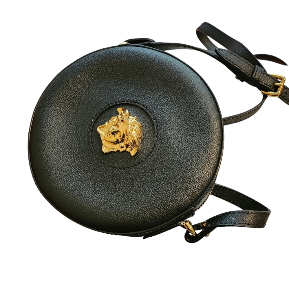 Versace Medusa Leather Round Crossbody Bag - New with tag